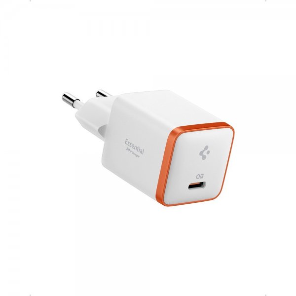 Spigen Essential Lader 30W USB-C Hvit