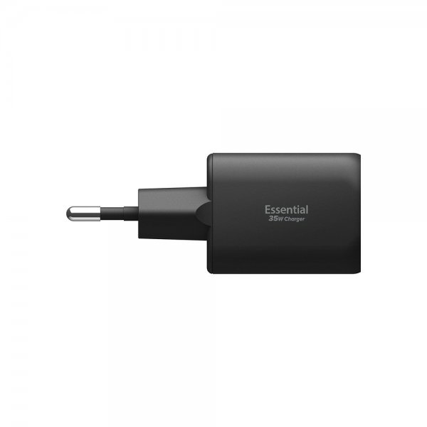Spigen Essential Lader 35W 1xUSB-C 1xUSB-A Svart