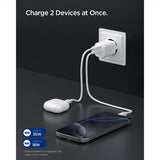 Spigen Essential Lader 35W 1xUSB-C 1xUSB-A Hvit