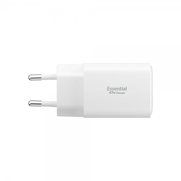 Spigen Essential Lader 47W 2xUSB-C 1xUSB-A Hvit