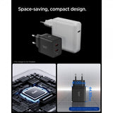 Spigen Essential Lader 47W 2xUSB-C Svart