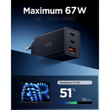 Spigen Essential Lader 67W 2xUSB-C 1xUSB-A Svart
