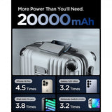 Spigen Essential Powerbank 20 000 mAh 30W Grå