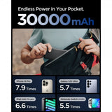 Spigen Essential Powerbank 30 000 mAh 30W Svart