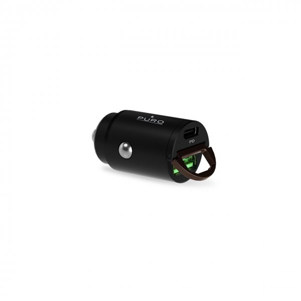 Puro Mobillader til bil Bullet 30W USB-C/USB-A Svart