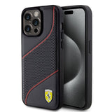 Ferrari iPhone 15 Pro Max Deksel Perforert Svart