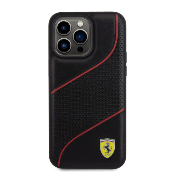 Ferrari iPhone 15 Pro Max Deksel Perforert Svart