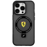 Ferrari iPhone 15 Deksel Ring Stand MagSafe Svart