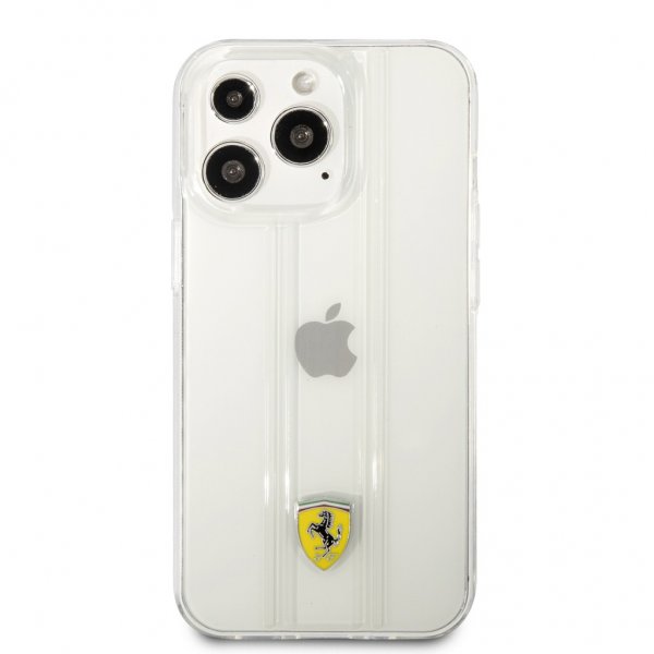 Ferrari iPhone 13 Pro Deksel 3D Stripes Transparent