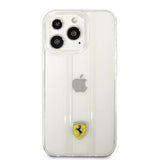 Ferrari iPhone 13 Pro Deksel 3D Stripes Transparent