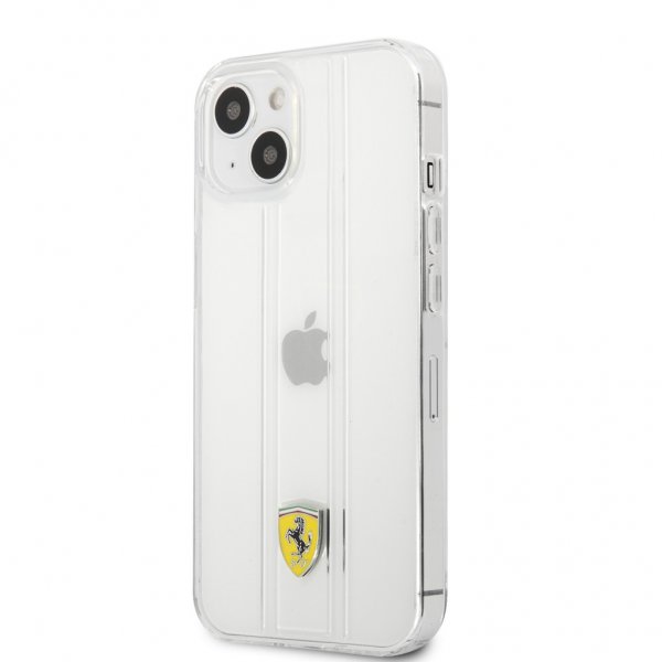 Ferrari iPhone 13 Mini Deksel 3D Stripes Transparent