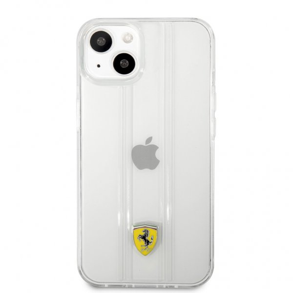 Ferrari iPhone 13 Mini Deksel 3D Stripes Transparent
