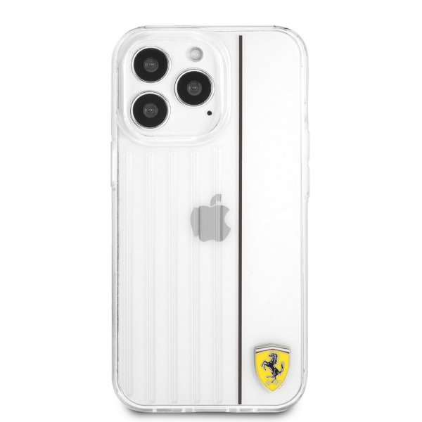 Ferrari iPhone 13 Pro Deksel 3D Lines Svart Transparent