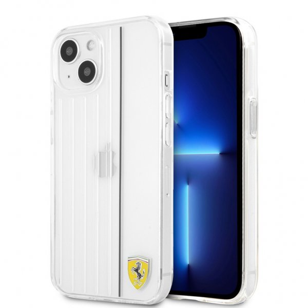 Ferrari iPhone 13 Deksel 3D Lines Svart Transparent