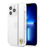 Ferrari iPhone 13 Pro Max Deksel 3D Lines Svart Transparent