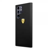 Ferrari Samsung Galaxy S22 Ultra Deksel Metal Logo Svart