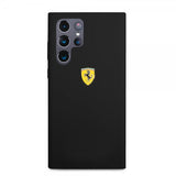 Ferrari Samsung Galaxy S22 Ultra Deksel Metal Logo Svart