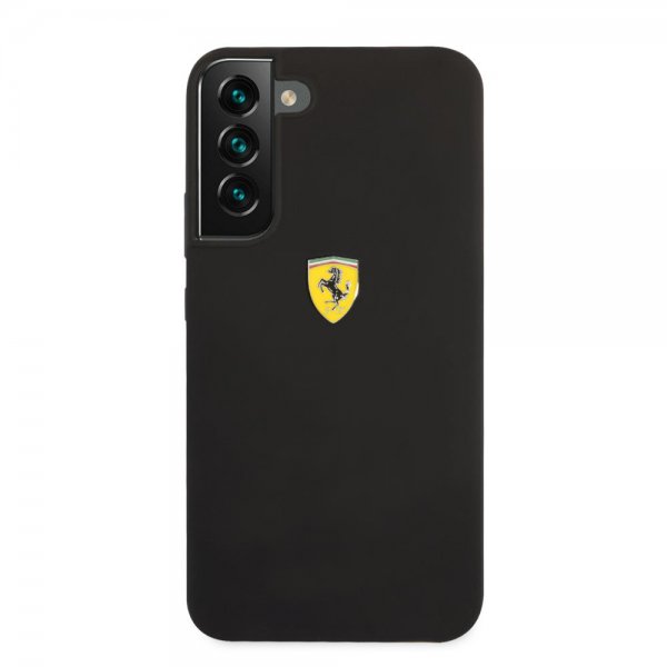Ferrari Samsung Galaxy S22 Plus Deksel Metal Logo Svart