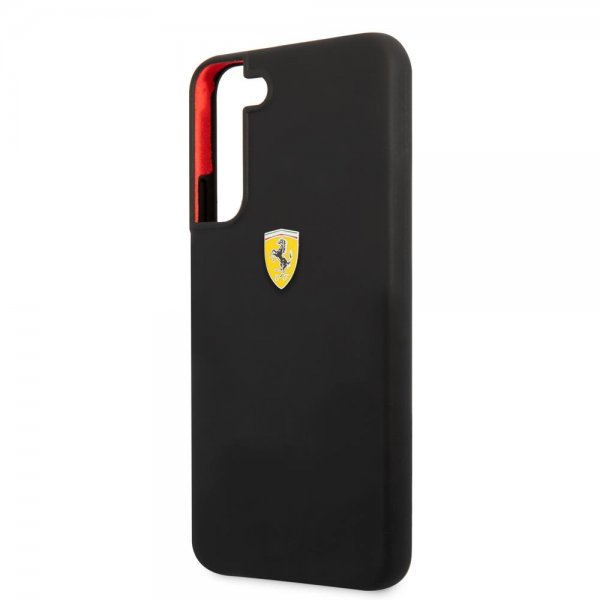 Ferrari Samsung Galaxy S22 Plus Deksel Metal Logo Svart