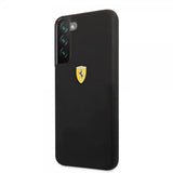 Ferrari Samsung Galaxy S22 Deksel Metal Logo Svart