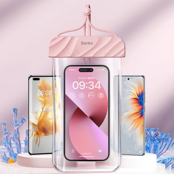 Benks Etui Stropp Vanntett Rosa