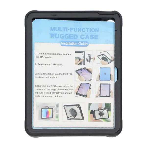 iPad 10.9 (gen 10)/iPad 11 (A16) Deksel med Stativ Svart
