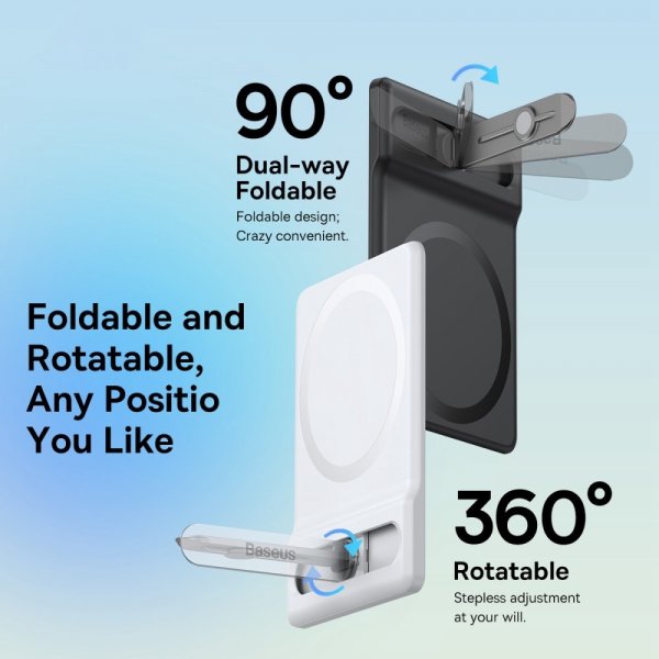 Baseus Foldable Magnetic Bracket MagSafe Svart