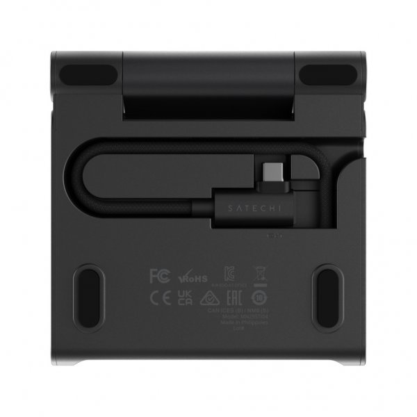 Satechi OnTheGo Sammenleggbart Stativ & USB-hub Space Black