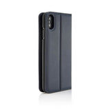 Pipetto iPhone X/Xs Etui Magnetic Folio Marineblå
