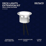 Deltaco Smart Home Forlengersett for SH-DLK01 Patio belysning 5-pakning