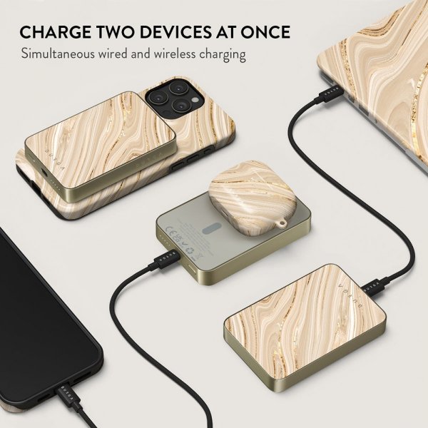 Burga Powerbank MagSafe 5000 mAh Full Glam Gold