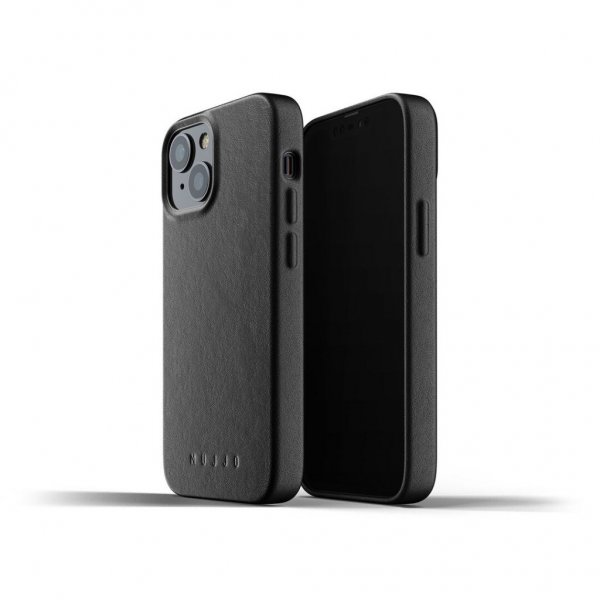 Mujjo iPhone 13 Mini Deksel Full Leather Case Svart
