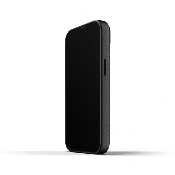 Mujjo iPhone 13 Deksel Full Leather Wallet Case Svart