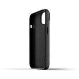 Mujjo iPhone 13 Deksel Full Leather Wallet Case Svart