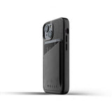 Mujjo iPhone 13 Mini Deksel Full Leather Wallet Case Svart