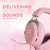 Deltaco Gaming PH85 Stereo Gaming Headset Rosa