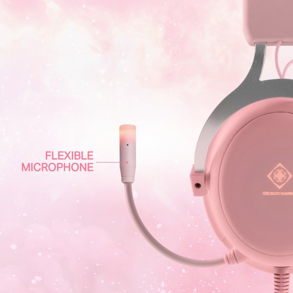 Deltaco Gaming PH85 Stereo Gaming Headset Rosa