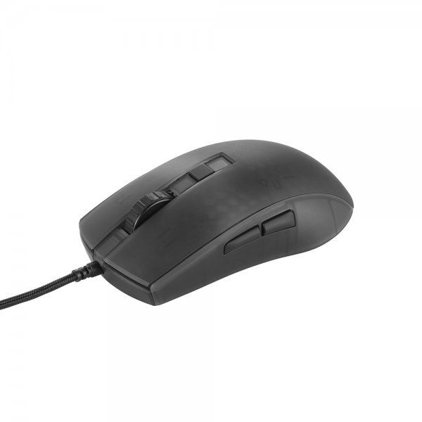 Deltaco Gaming DM310 Spillmus Halvgjennomsiktig Svart