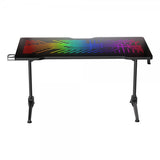 Deltaco Gaming DT420 RGB Gaming Desk Tempered Glass Cable Management