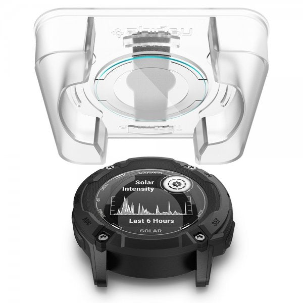 Spigen Garmin Instinct 2X Solar Skjermbeskytter GLAS.tR EZ Fit 2-pakning