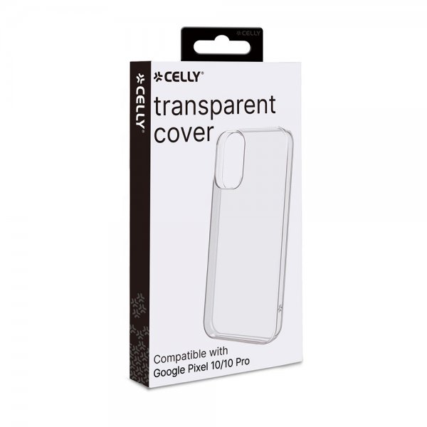 Celly Google Pixel 10/Pixel 10 Pro Deksel GELSKIN Transparent