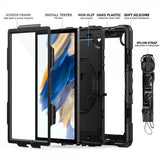 Armor-X Samsung Galaxy Tab A8 Deksel Rainproof Rugged Case Hand Strap Kickstand