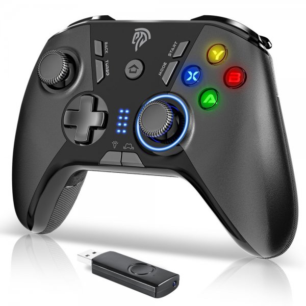 EasySMX Arion 9110 Programmable Keys Wireless Game Controller Svart