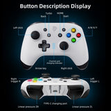 EasySMX Bayard 9124 Switch/Android/PC Programmable Wireless Gamepad Hvit