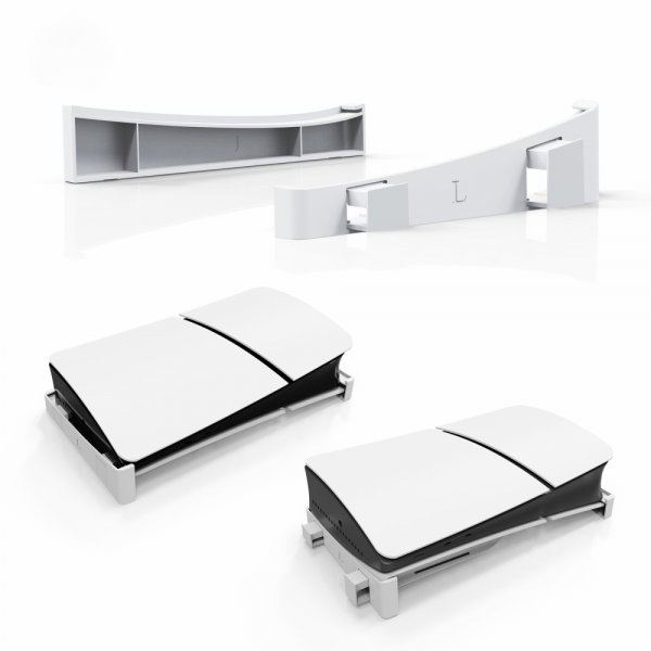 JYS PlayStation 5 Slim (Digital/Disc Edition) Stand Hvit