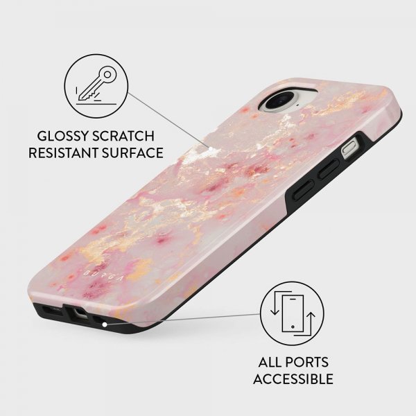 Burga iPhone 16e/iPhone 17e Deksel Tough MagSafe Golden Coral
