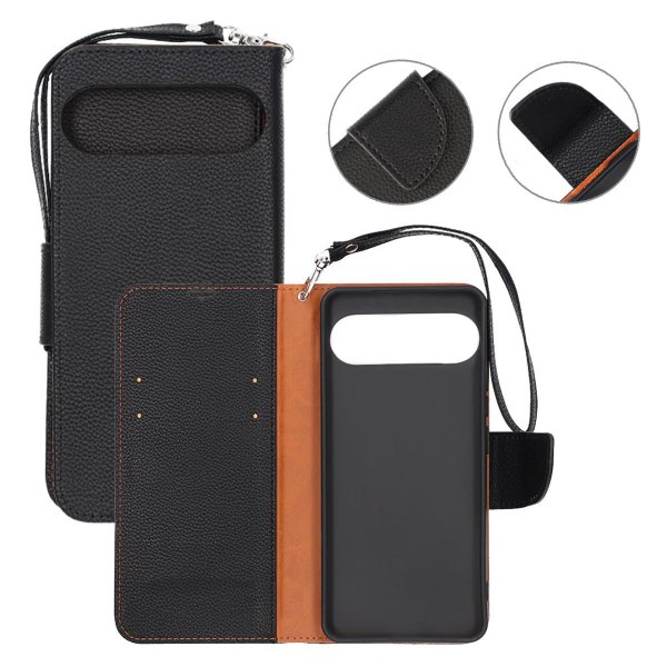 Google Pixel 9 Pro Etui 2 Kortlomme Svart