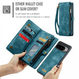 CaseMe Google Pixel 10/Pixel 10 Pro Etui 008 Series Avtakbart Deksel Blå