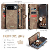 CaseMe Google Pixel 10/Pixel 10 Pro Etui 008 Series Avtakbart Deksel Brun