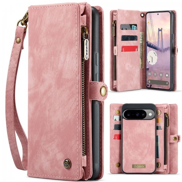 CaseMe Google Pixel 10/Pixel 10 Pro Etui 008 Series Avtakbart Deksel Rosa